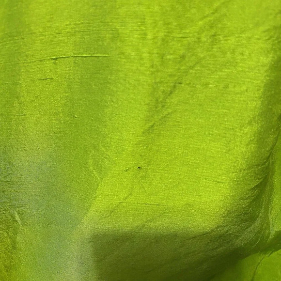 VTG 100% Silk Women’s Kelly Green Blouse Shirt Robbie Bee Sz S 80s 90s Holiday - Picture 13 of 14